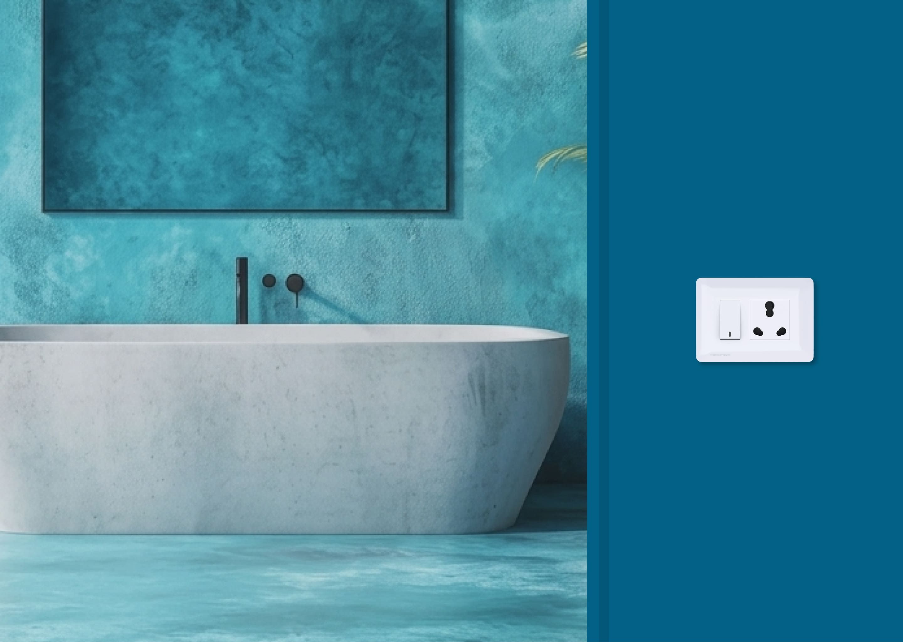 Modernize your homes with the sleek range of VENIA switches room setting
